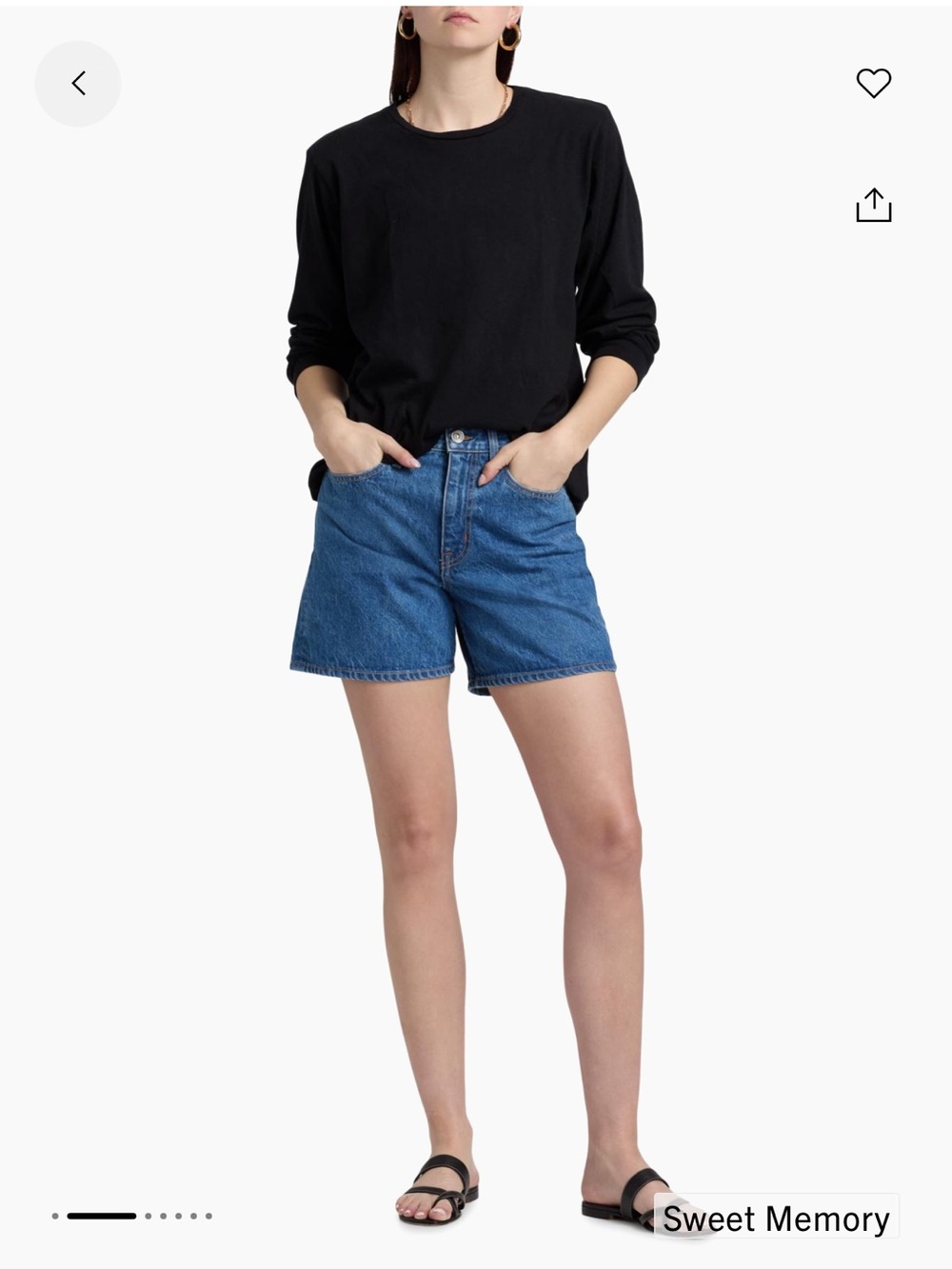 SLVRLAKE WalkerHigh-Rise Denim Shorts - sweet memory - Picture 2 of 15
